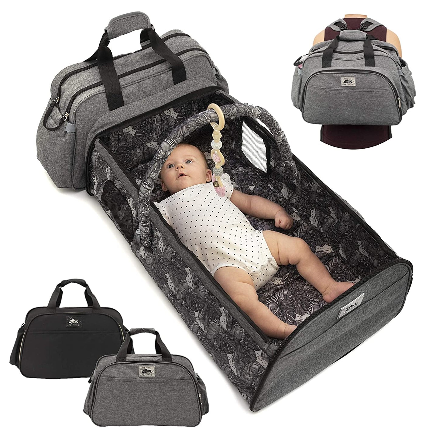 CribFold-4-In-1 Baby Diaper Bag